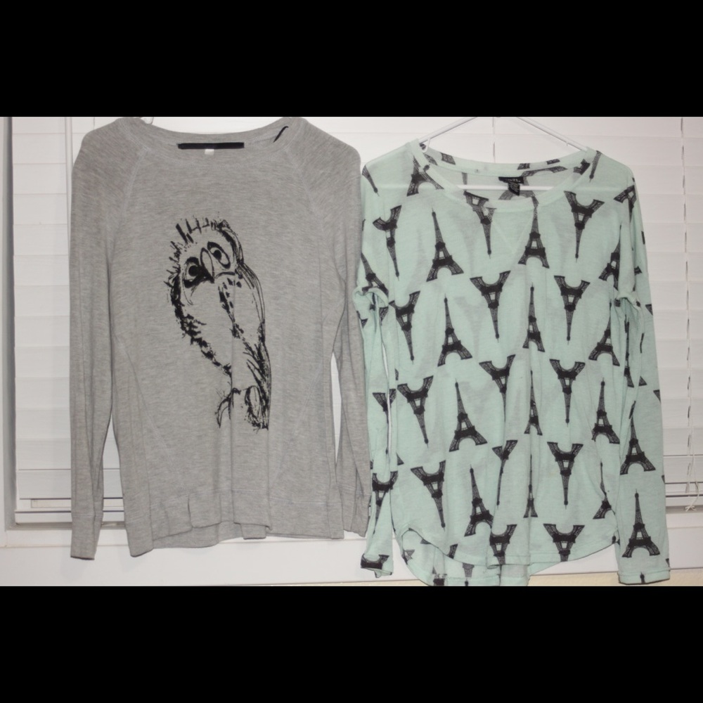Two long sleeve shirts